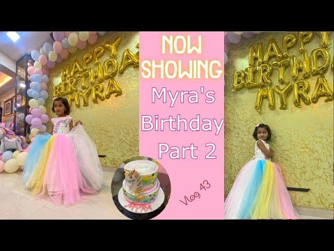 Myra's Birthday Part 2 | Logo Revealed | Marathi Vlog | Vlog 43 |