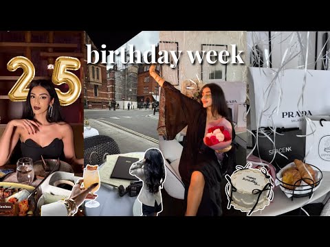 MY 25th BIRTHDAY WEEK  🎂  | exploring london, boyf's surprise gifts, hair botox & self-reflections