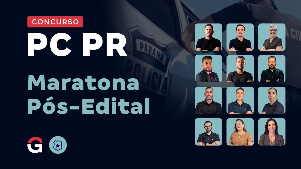 Concurso Polícia Civil PR | Maratona Pós-Edital