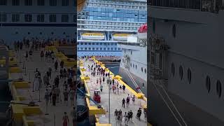 Massive Virgin Voyager Cruise Ship View  #cruise #travelvlog