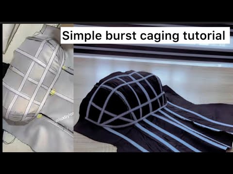 DIY : EASIEST BURST CAGING  FOR BUSTIER #burstcaging #corset