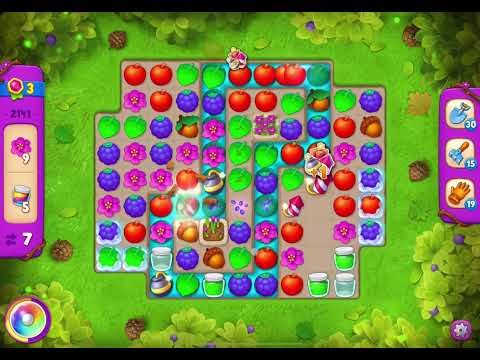 GardenScapes Level 2141 no boosters (15 moves)