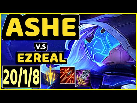 BENJI (ASHE) vs EZREAL - 20/1/8 KDA BOTTOM ADC GAMEPLAY - NA Ranked GRANDMASTER