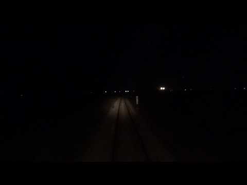 Pruga "Nova Pazova - Stara Pazova" , voznja voza u nocnoj smeni , 2015.godina - SERBIAN RAILWAYS