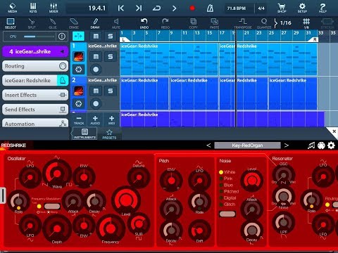 REDSHRIKE Synthesizer by IceWorks Demo for the iPad