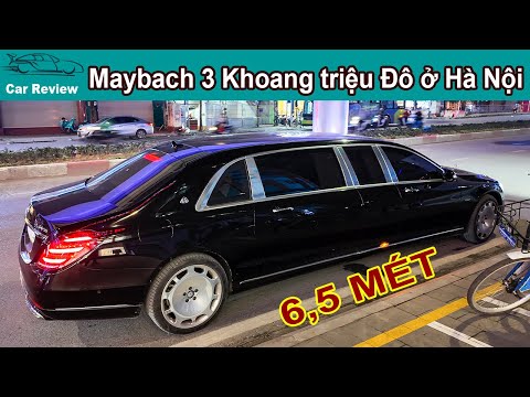Bắt Gặp Maybach S650 Pullman trên phố Hà Nội - Xe 3 Khoang dài 6,5 Mét gái vài chục tỷ