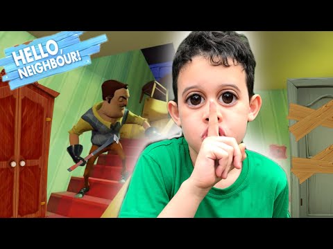 WE ENTERED THE NEIGHBOR'S HOUSE HELLO NEIGHBOR - FAMILY BUGIGANGA GAMES