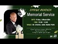 The memorial service for Siphiwe 