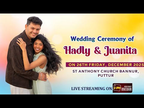 Wedding Ceremony of Hadly & Junaita | Watch Live
