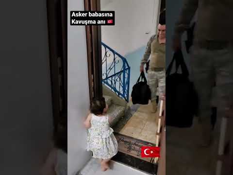 Operasyondan dönen babaya kavuşma anı