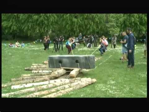 Neolithic history in action (UK) - ITV London News - 23rd May 2016