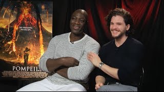 Kit Harington & Adewale Akinnouye-Agbaje Interview - POMPEII - This Is Infamous video