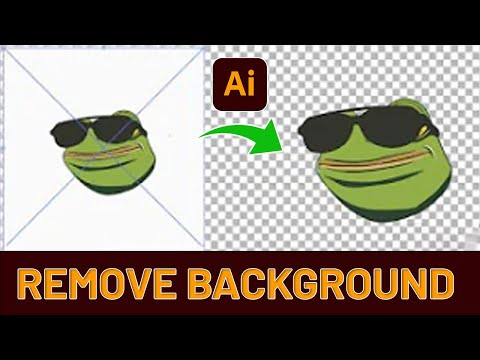 Remove White Background in Adobe Illustrator tutorial - How To for beginners