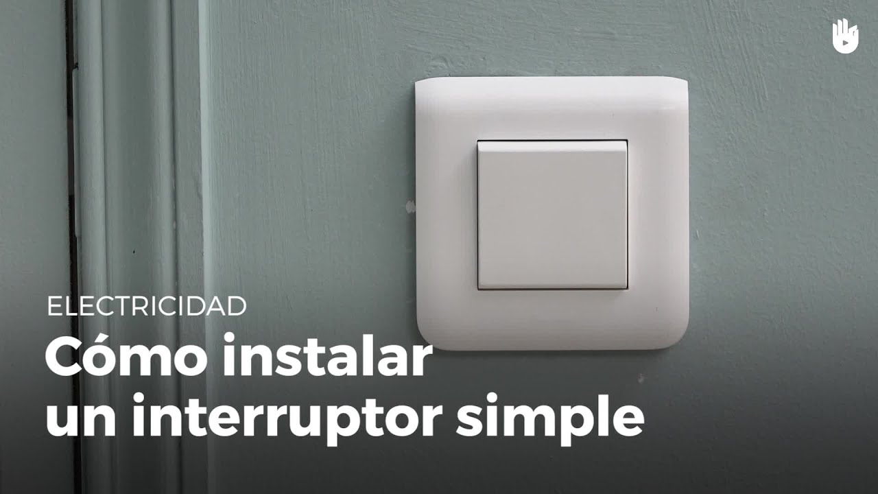 Cómo instalar un interruptor simple | Electricidad