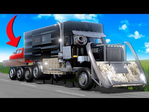 I Built a CAR PORT on a SEMI TRUCK! (The Long Drive)