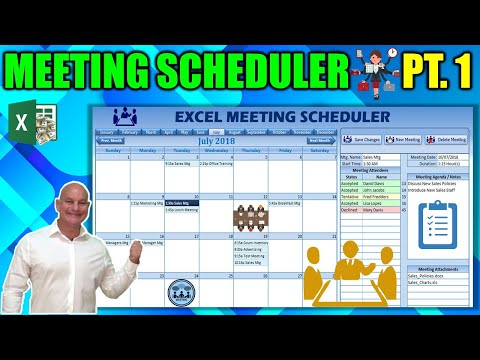 Learn How To Create this AMAZING Meeting Scheduler in Excel Part 1