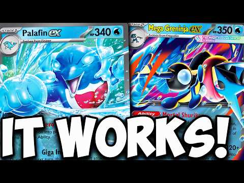 I Can’t Believe How Well Palafin ex Works With Mega Greninja ex! 