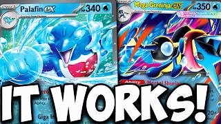I Can’t Believe How Well Palafin ex Works With Mega Greninja ex! 