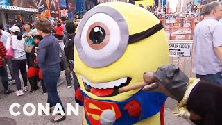 Triumph Takes On Times Square Mascots  - CONAN on TBS