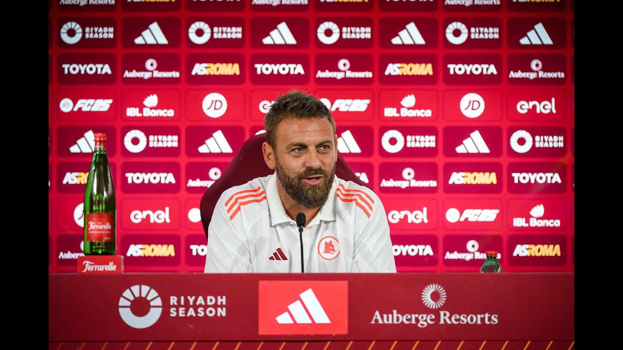 LIVE: LA CONFERENZA STAMPA DI DANIELE DE ROSSI IN VISTA DI JUVENTUS-ROMA