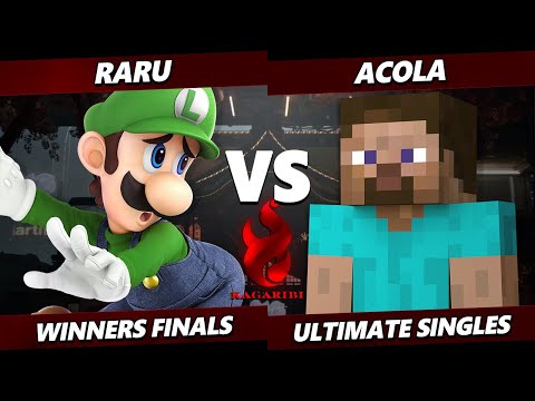 Kagaribi 13 WINNERS FINALS - acola (Steve) Vs. Raru (Luigi) Smash Ultimate - SSBU