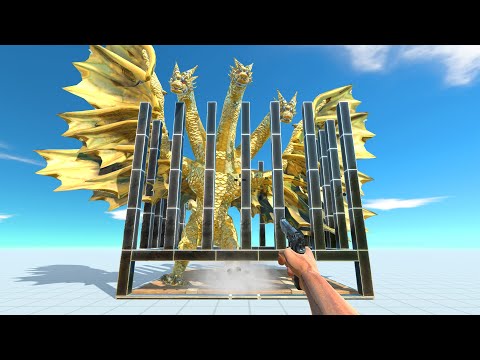 Fps Avatar and Rainbow Friends Rescue Ghidorah - Animal revolt battle Simulator