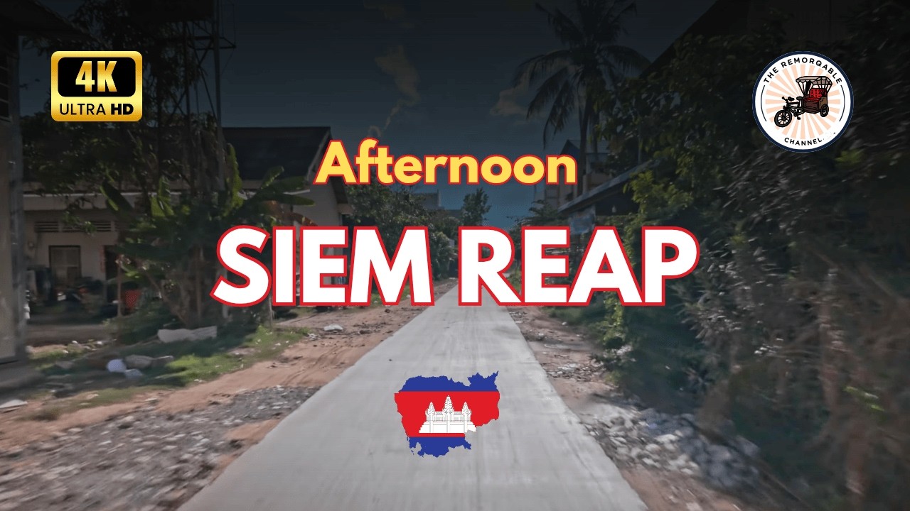This is REAL Cambodia | Siem Reap Motorbike Ride | Raw City Sounds