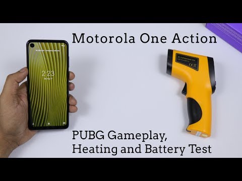 Motorola One Action - PUBG Game Play, HDR and Ultra Settings, Heating Test, and Battery Test
