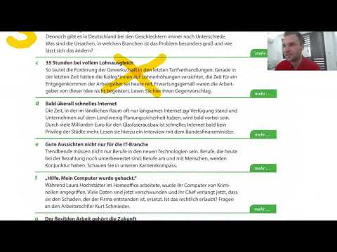 Lesen Teil 1. B2 Beruf Prüfung.