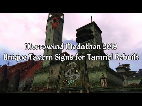 Morrowind Modathon 2019 - Unique Tavern Signs for Tamriel Rebuilt