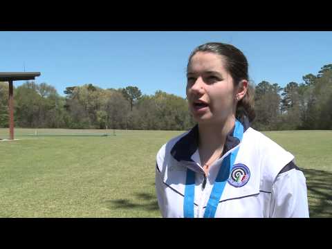 50m Rifle 3 Positions Women Interview (ITA) - ISSF Rifle and Pistol World Cup 2014, Ft Benning (USA)