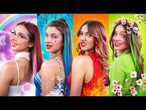 Fire, Water, Air and Earth Girl! Four Elements in Real Life