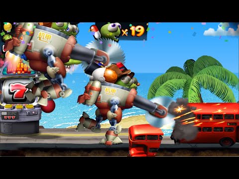 Zombie tsunami Max level 197 - All Mecha Zombie continue to complete the mission