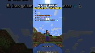 Top 5 Minecraft Moments (You Won't Believe #1) 🧢 #minecraft