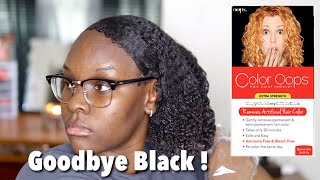Color Oops on Natural Hair | How to Remove Hair Color Without Bleach