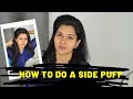 Side Puff Hairstyle Puff Hairstyles Hairstyle For Saree College School Party