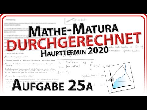 Matura 2020: Aufgabe 25a -  Fallschirmsprung (Haupttermin) | Mathe Easy Going