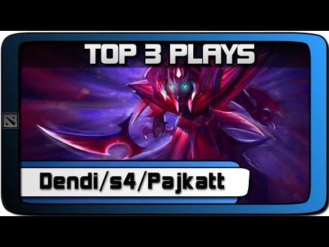 PRO TOP 3 PLAYS #1 | Dendi - s4 - Pajkatt | Dota 2