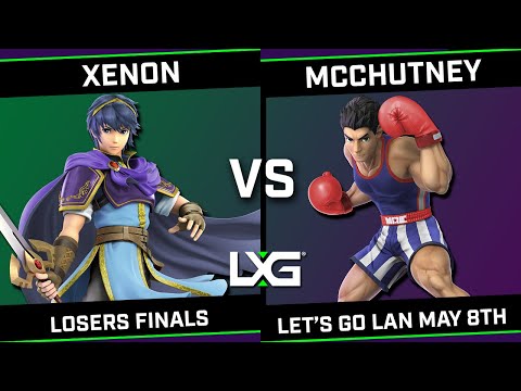 Xenon (Marth/Shulk) vs McChutney (Little Mac) - LXG Let's Go LAN May 8th - Losers Finals