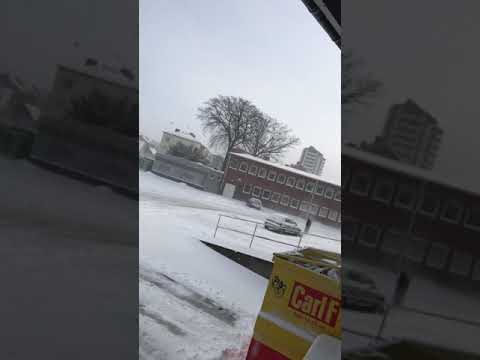 Mycket snö i Malmö