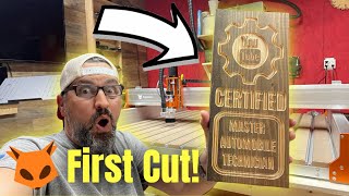 FoxAlien CL-4x4 CNC Machine: Power Up & First Test Cut!