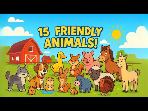 Meet Our Favorite Pets and Farm Animals! 🐶🐮 | Learn Animal Names in English