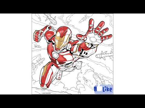 Iron Man coloring #1