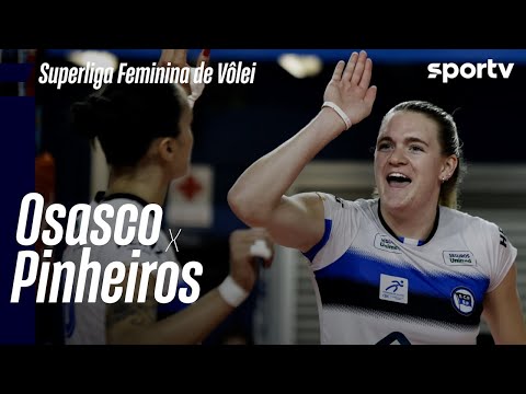 OSASCO 1 X 3 PINHEIROS | MELHORES MOMENTOS | SUPERLIGA FEMININA DE VÔLEI | sportv