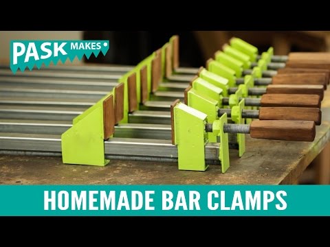 Homemade Long Bar Clamps WOODWORKING 