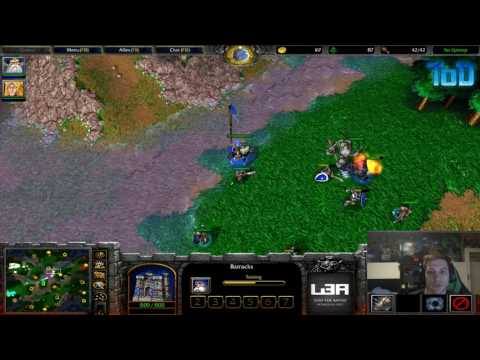 Warcraft III #223 - ToD & Grubby 2v2 vs Orc&Undead (Gnoll Woods)