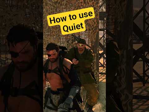 The right way to use Quiet in MGSV phantom pain #metalgearsolid #phantompain #stealth