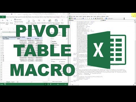 Simple pivot table using an excel macro