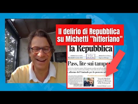 Zuppa di Porro 13 ott 2021 - Il delirio di Repubblica su Michetti "hitleriano"