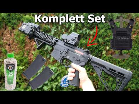 Airsoft Anfänger Komplettset (Waffe, Gear, etc.) für unter 500€! | MK18 Softair mit ETU & Mosfet